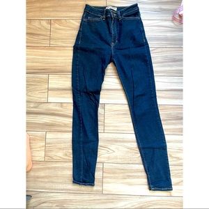American apparel pencil jean- dark wash